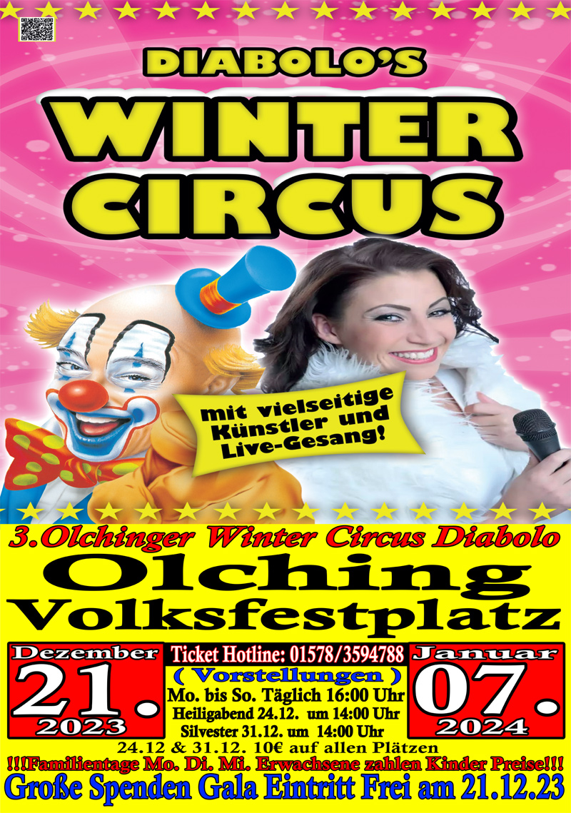 2023 WinterCircus Plakat in Olching